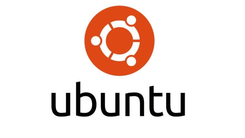logotipo do Ubuntu em laranja com fundo branco