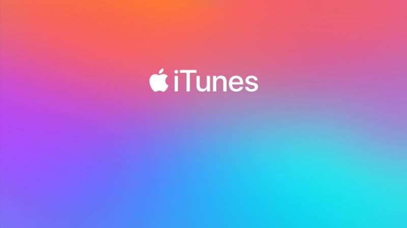 Logotipo do iTunes com fundo colorido