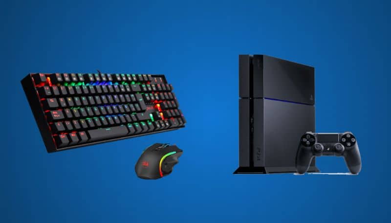 PS4, teclado colorido