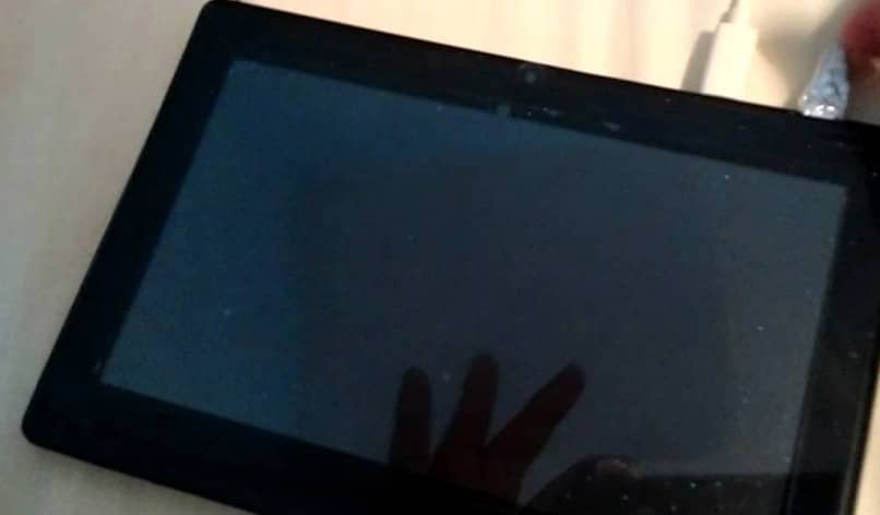 tela do tablet android desligada