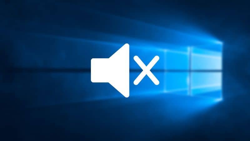 Desligue o som com o plano de fundo do Windows 10