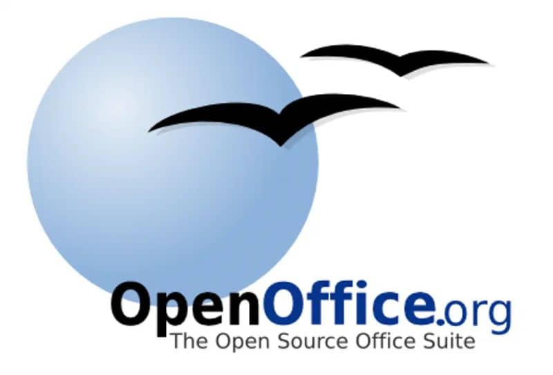 Logotipo antigo do OpenOffice em fundo branco