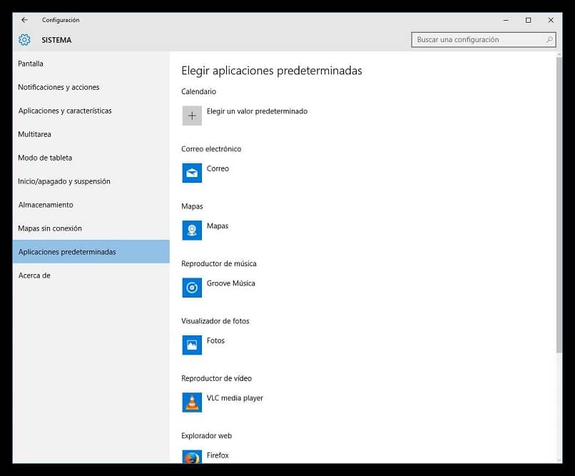 gerenciamento de aplicativos padrão no Windows 10