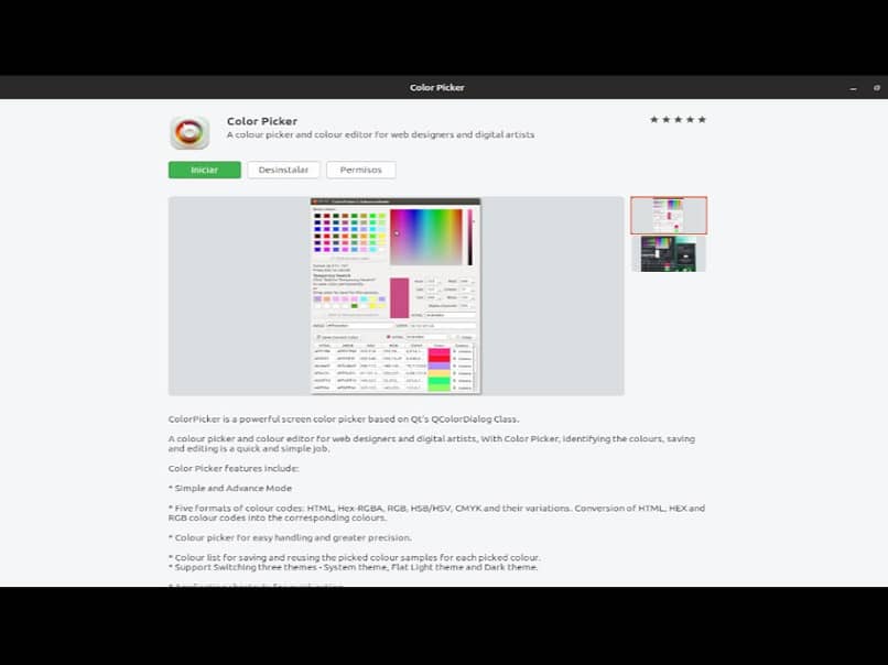 App selecionador de cores