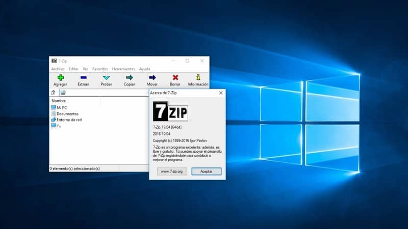 Arquivo 7zip no Windows