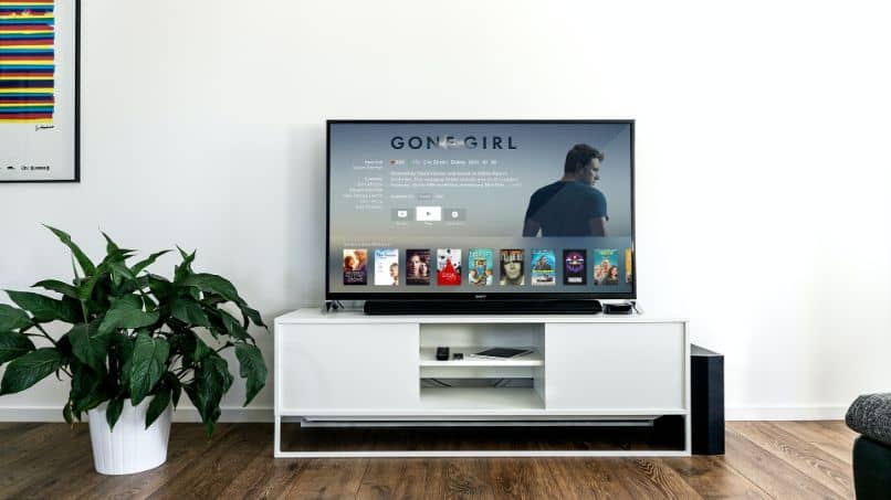 smart tv na sala de estar