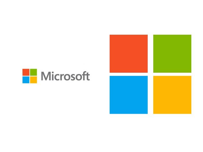 Logotipo da Microsoft com fundo branco
