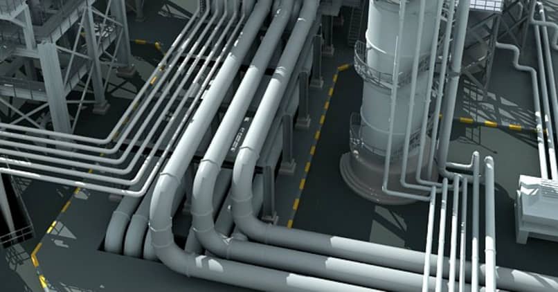 tubos criados no programa 3D Studio max