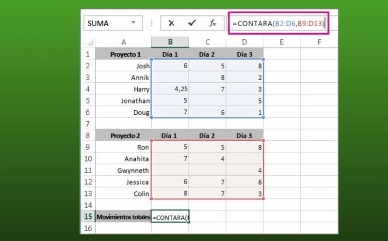 Realizar somas no Excel