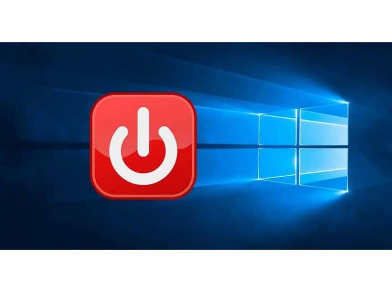 ícone desligar fundo azul do Windows