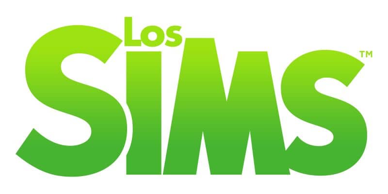 fundo branco do logotipo do jogo sims 