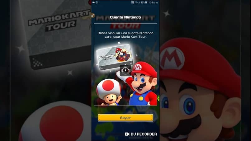 captura de tela do formulário para criar uma conta nintendo