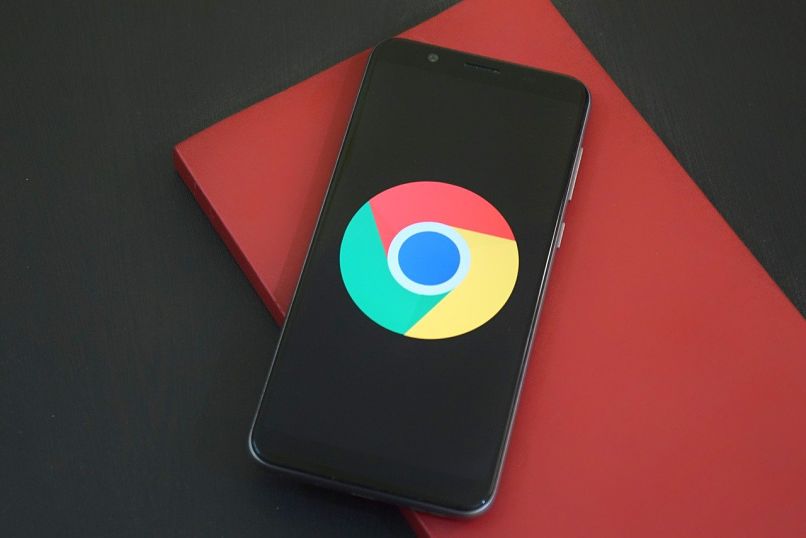 logotipo do Chrome no telefone