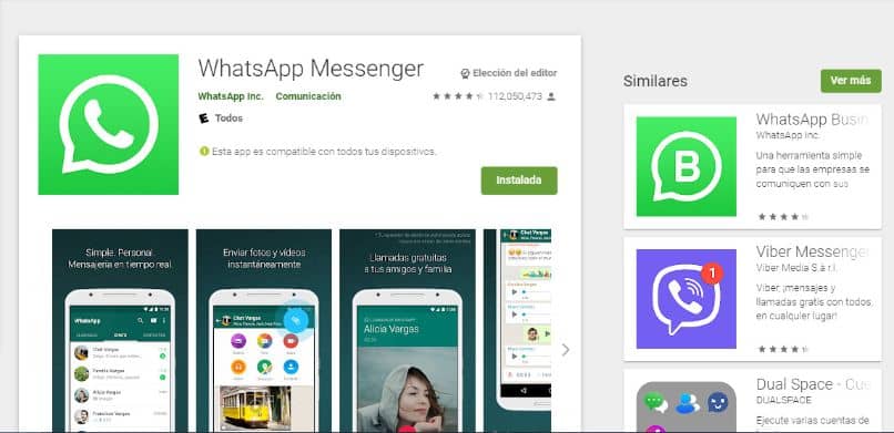 instale o logotipo do WhatsApp messenger google play