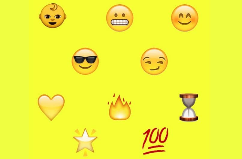emoji criança sorriso óculos coração fogo ampulheta 100 corando