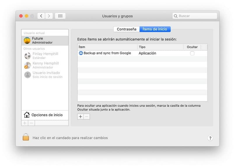 adicionar ou remover software de inicialização automática em um Mac