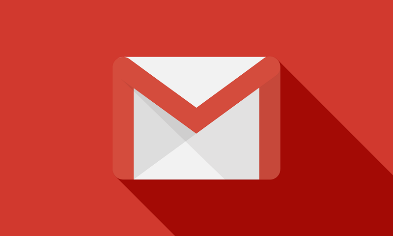 fundo vermelho do logotipo do gmail