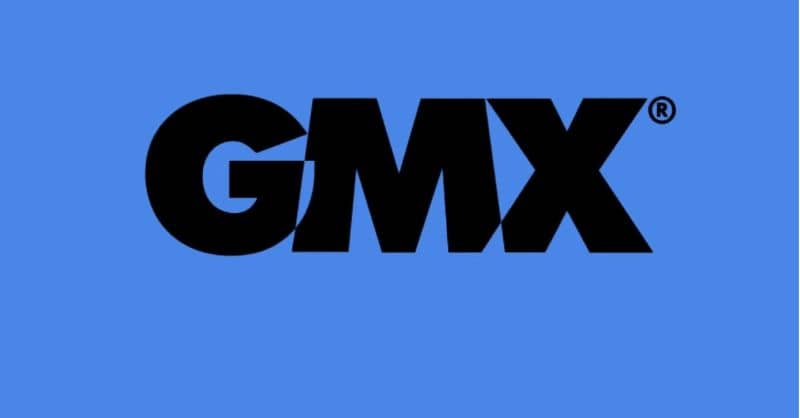 Fundo azul do logotipo Gmx
