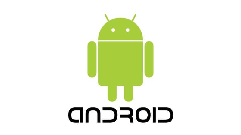 fundo branco do logotipo do Android 
