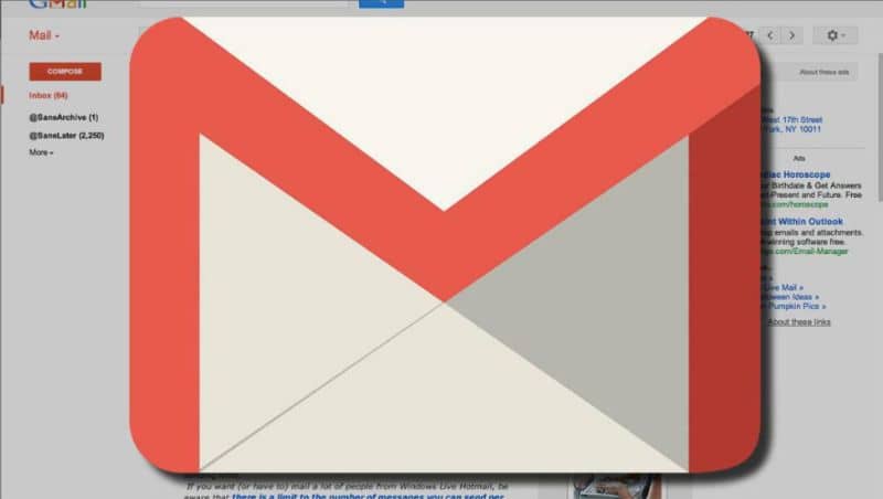 Logotipo de e-mail do Gmail