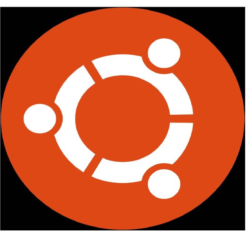 fundo preto vermelho com logotipo do Ubuntu 