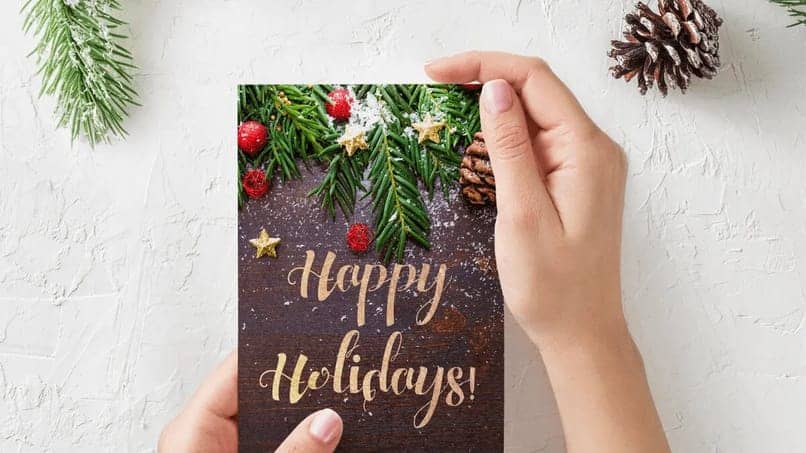 cartão para desejar boas festas no natal