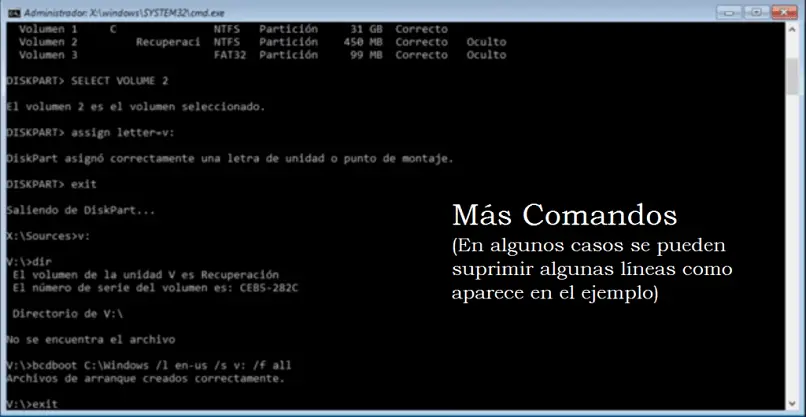 escrever símbolo de comando sistema Windows