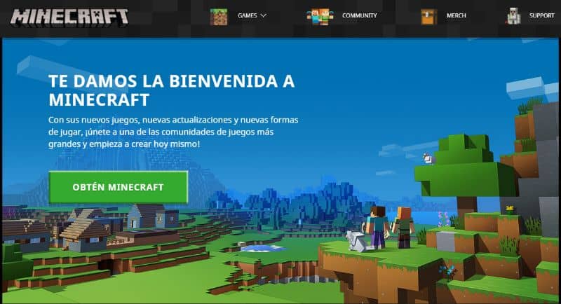 Site do Minecraft