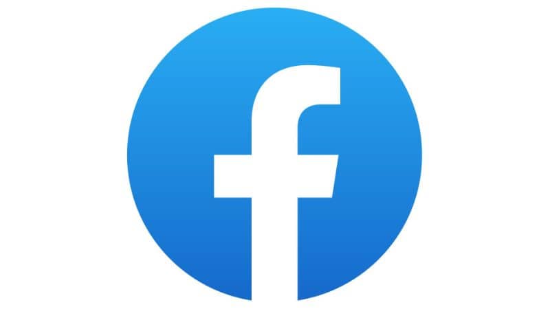 fundo branco do logotipo do facebook