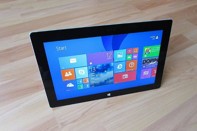 Tablet com tela de toque do Windows 10