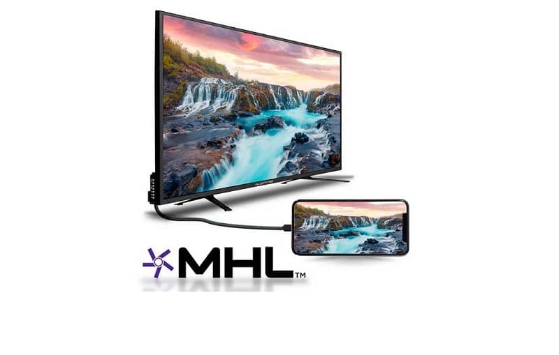 TV conectada ao celular via cabo MHL