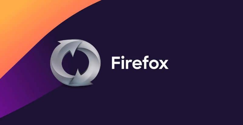 Firefox Sync de três cores de fundo