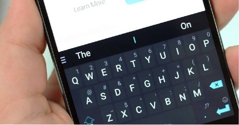 digitando teclado android