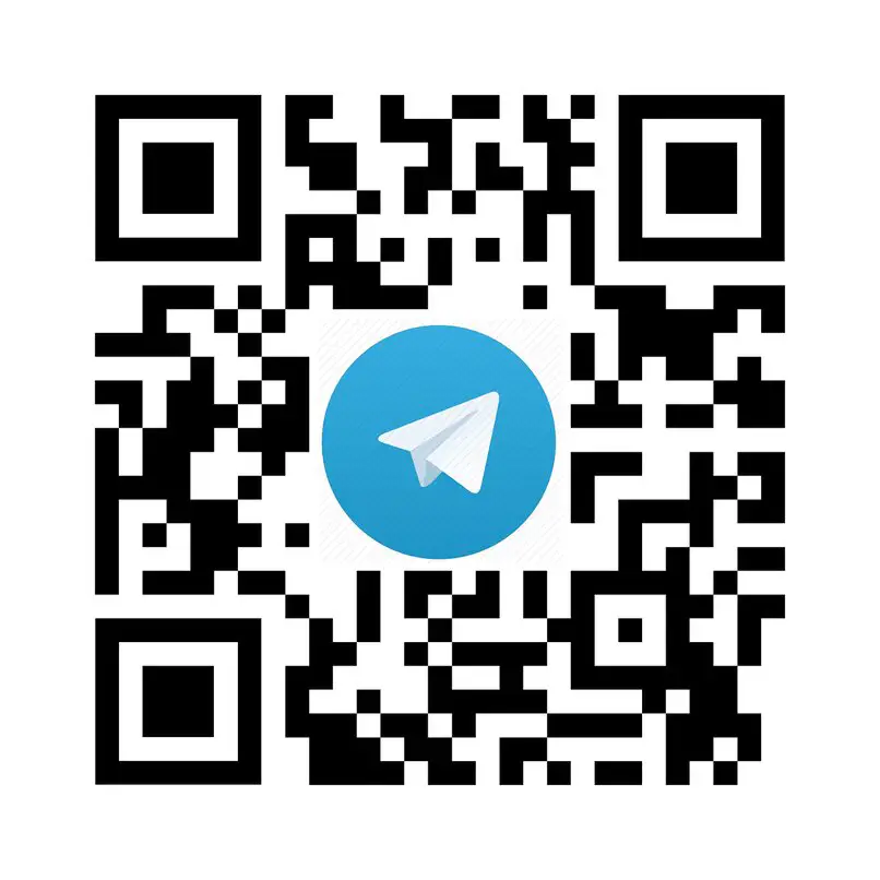 Código QR do telegrama para convidar