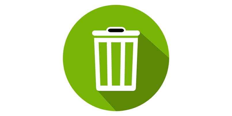 logotipo da lata de lixo