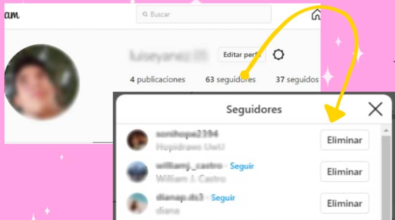 remover seguidores do instagram do pc