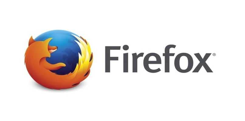 logotipo do Mozilla Firefox com fundo branco