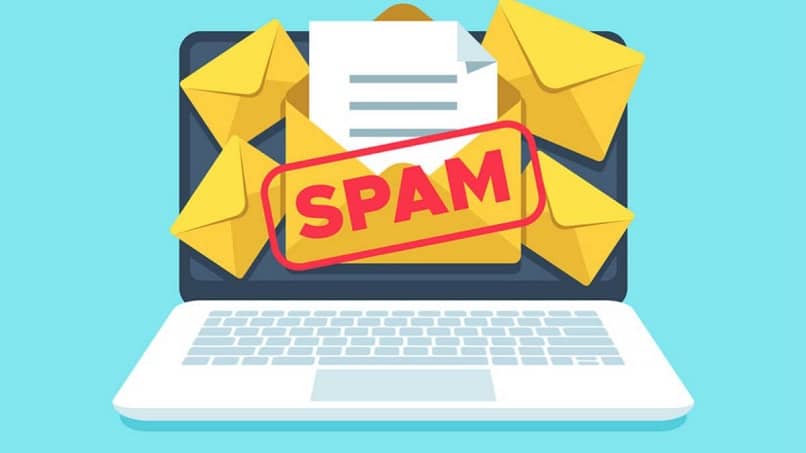 mensagens de spam no correio