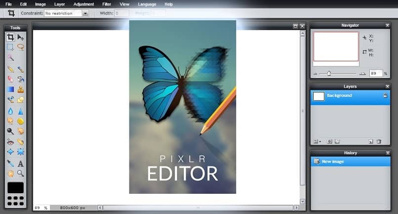 editar imagens remover fundos com o editor pixlr