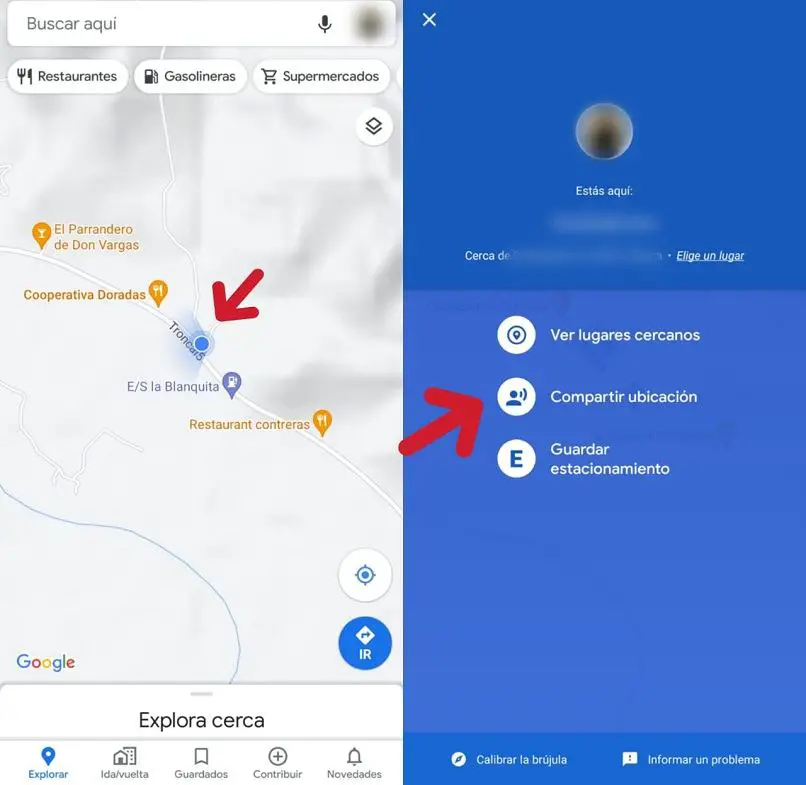 compartilhar localização google maps